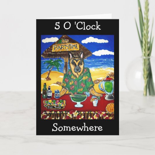 ドイツ羊飼いバーテンダー カード (正面)