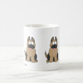 ドイツ羊飼いパップマグカップ コーヒーマグカップ (中央)