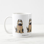 ドイツ羊飼いパップマグカップ コーヒーマグカップ (左)