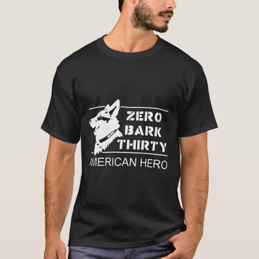 ドイツ羊飼いヒーローゼロ樹皮サーティ Tシャツ (正面)