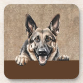 ドイツ羊飼いピーピードッグペット コースター (正面)