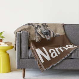 ドイツ羊飼いピーピードッグペット スローブランケット