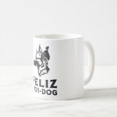 ドイツ羊飼いフェリツナビ犬動物ヴィンテージ コーヒーマグカップ (正面右)