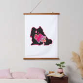 ドイツ羊飼いママ・タペストリー 吊り下げ型タペストリー (寝室)