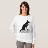 ドイツ羊飼いロキセーラーズノットブラック Tシャツ (正面フル)