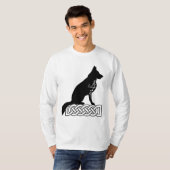 ドイツ羊飼いロキセーラーズノットブラック Tシャツ (正面フル)