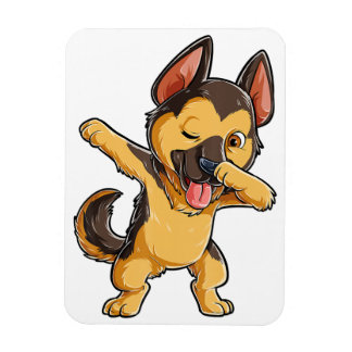 ドイツ羊飼い恋人の冷蔵庫マグネット マグネット