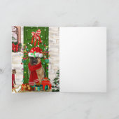 ドイツ羊飼い犬のクリスマス カード (内部)