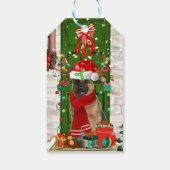 ドイツ羊飼い犬のクリスマス ギフトタグ (裏面)