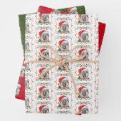 ドイツ羊飼い犬のクリスマス ラッピングペーパーシート (インサイチュ)