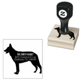 ドイツ羊飼い犬の住所スタンプ ラバースタンプ (押印)