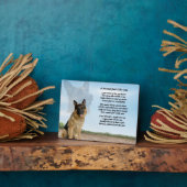 ドイツ羊飼い犬の友人の詩のプラーク フォトプラーク (側面)