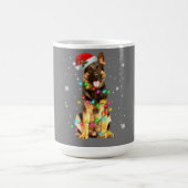 ドイツ羊飼い犬の木クリスマスセータークリスマス コーヒーマグカップ (中央)