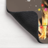 ドイツ羊飼い犬の木クリスマスセータークリスマス マウスパッド (コーナー)