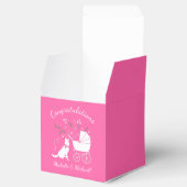 ドイツ羊飼い犬の赤ちゃんシャワーピンクの女の子 フェイバーボックス (オープン)