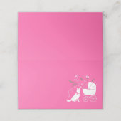 ドイツ羊飼い犬の赤ちゃんシャワーピンクの女の子 プレイスカード (外部開封)