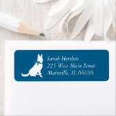 ドイツ羊飼い犬の赤ちゃんシャワー ラベル (インサイチュ)