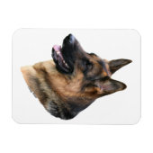 ドイツ羊飼い犬の頭マグネット マグネット (横)