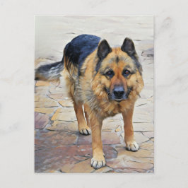 ドイツ羊飼い犬はがき ポストカード