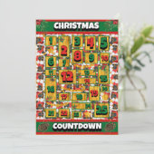 ドイツ羊飼い犬カウントダウンクリスマスアドベント シーズンカード (スタンド正面)