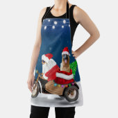 ドイツ羊飼い犬クリスマスサンタクロース エプロン (インサイチュ)