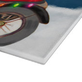 ドイツ羊飼い犬クリスマスサンタクロース カッティングボード (角)