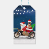 ドイツ羊飼い犬クリスマスサンタクロース ギフトタグ (裏面)