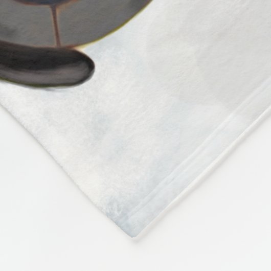 ドイツ羊飼い犬クリスマスサンタクロース フリースブランケット (角)