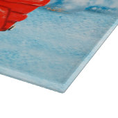 ドイツ羊飼い犬クリスマスデリバリートラック雪 カッティングボード (角)