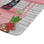 ドイツ羊飼い犬バレンタインデーキスをするス カッティングボード (角)