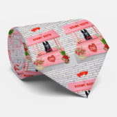 ドイツ羊飼い犬バレンタインデーキスをするス ネクタイ (ロール)