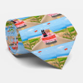 ドイツ羊飼い犬バレンタインデートラックハート ネクタイ (ロール)