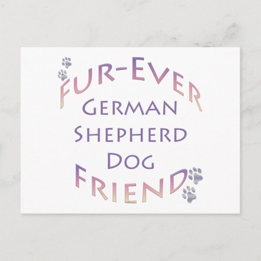 ドイツ羊飼い犬フーリバー ポストカード (正面)