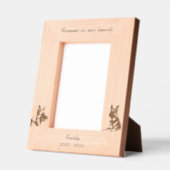 ドイツ羊飼い犬メモリアル レーザー彫刻フレーム (左)