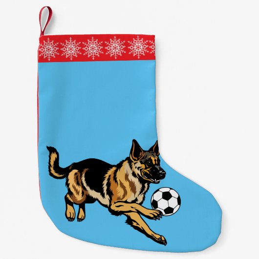 ドイツ羊飼い犬 スモールクリスマスストッキング (正面)