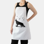 ドイツ羊飼い犬 – ハロウィーンムーンシルエットCl エプロン (インサイチュ)