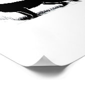 ドイツ羊飼い犬 – ハロウィーンムーンシルエットCl ポスター (角)