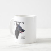 ドイツ羊飼い犬(blk)履歴デザイン コーヒーマグカップ (正面左)
