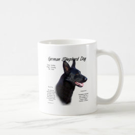 ドイツ羊飼い犬(blk)履歴デザイン コーヒーマグカップ