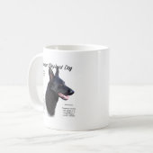 ドイツ羊飼い犬(blk)履歴デザイン コーヒーマグカップ (正面左)