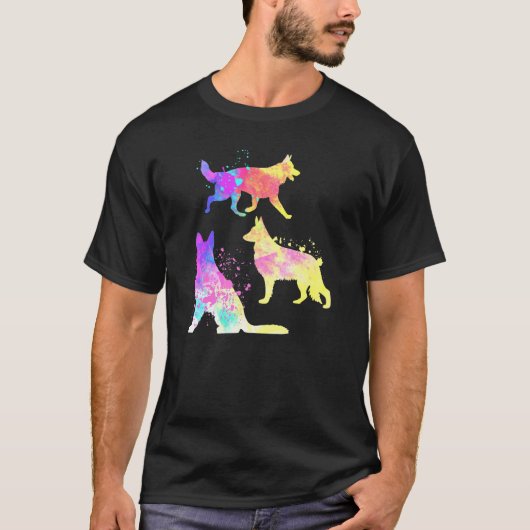 ドイツ羊飼い犬 Tシャツ (正面)