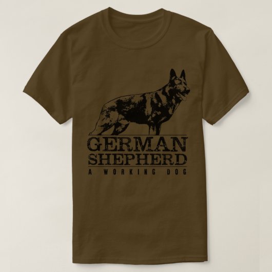 ドイツ羊飼い犬GSD (13) Tシャツ (デザイン正面)
