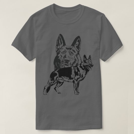 ドイツ羊飼い犬GSD (18) Tシャツ (デザイン正面)