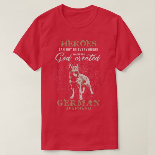 ドイツ羊飼い犬GSD (2) Tシャツ (デザイン正面)