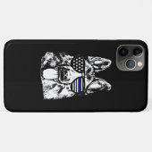 ドイツ羊飼い警察官警察犬 Case-Mate iPhoneケース (裏面(横))
