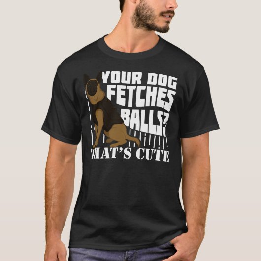 ドイツ羊飼い警察犬将校 Tシャツ (正面)