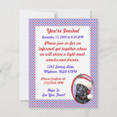 ドイツ羊飼いBLKクリスマスサンタカップ 招待状 (裏面)