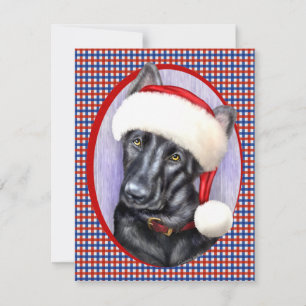 ドイツ羊飼いBLKクリスマスサンタカップ 招待状