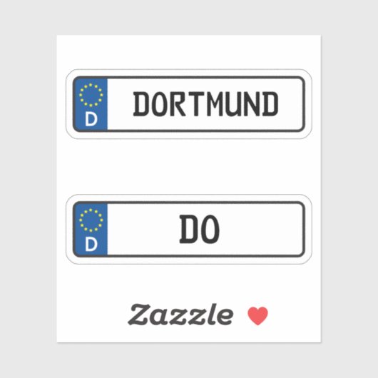ドイツ自動車免許プレート シール (シート)