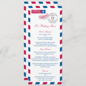 ドイツ航空便 ウェディング レセプション メニュー (正面/裏面)